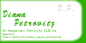 diana petrovitz business card